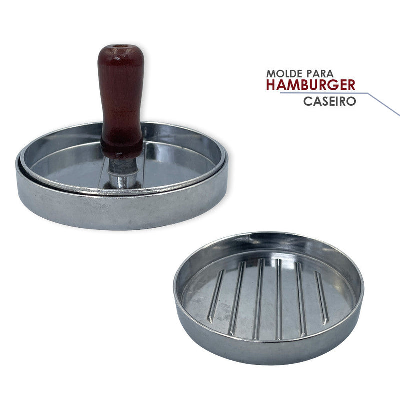 Molde Forma Para Hambúrguer Caseiro Artesanal 12 Cm - Presente Park