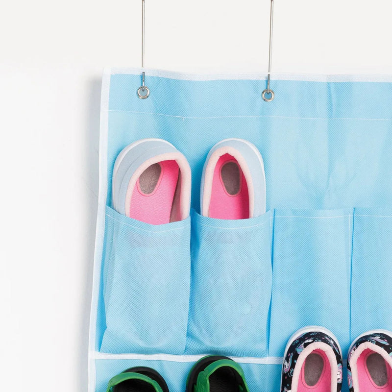 Sapateira Suspensa Infantil para Porta Organizador de Sapatos Vertical com 20 Bolsos 10 Pares