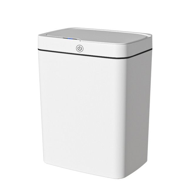 Lixeira Automática Retangular 14 Litros com Sensor Branca - Presente Park
