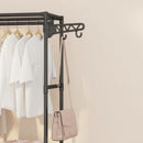 Guarda Roupa Portátil Aberto Arara Desmontável Multifuncional Sapateira de Chão 3 Colunas