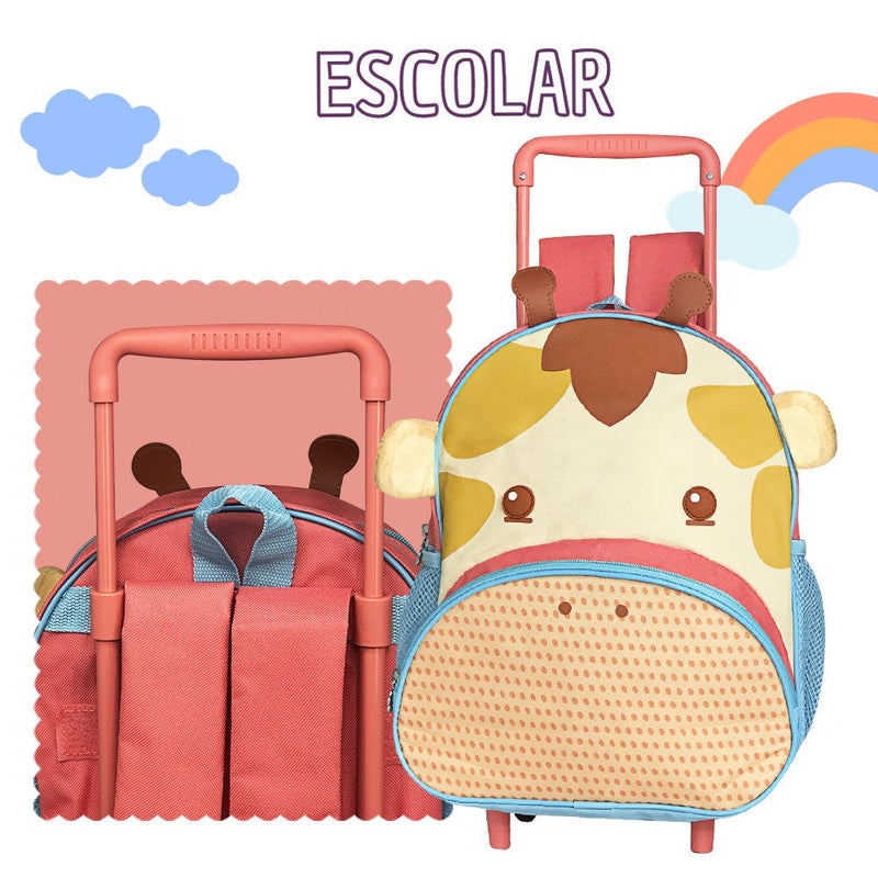 Mochila de Rodinha Infantil - Girafa - Presente Park