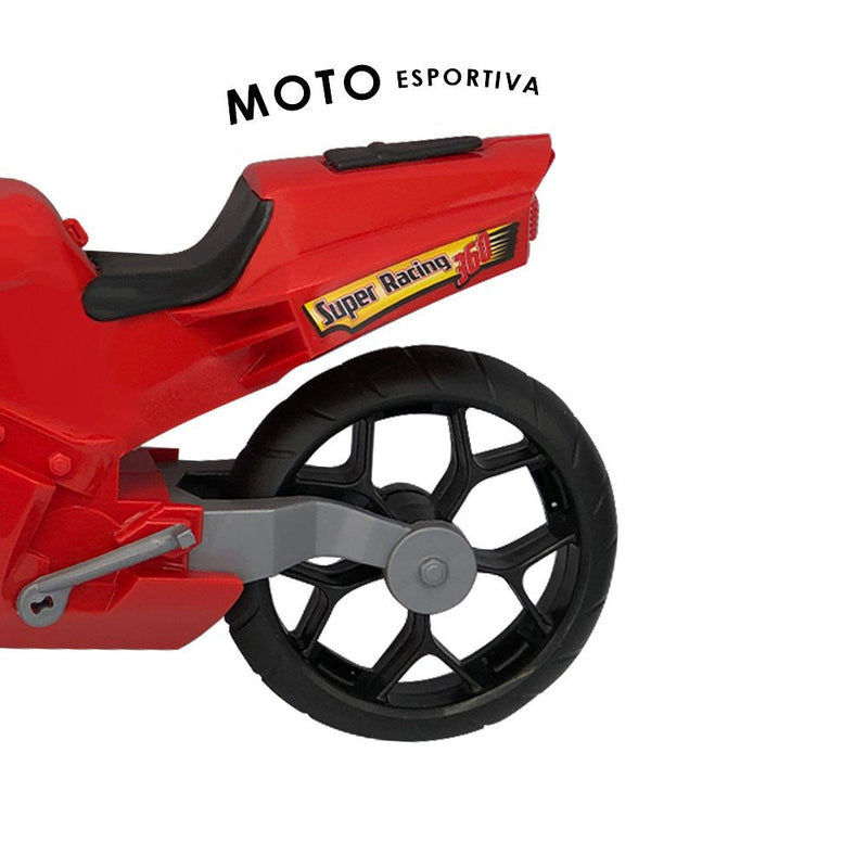 Super Moto 360 Esportiva - Vermelha - Presente Park