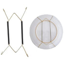 Suporte Gancho Com Mola Para Pendurar Pratos Decorativos Na Parede Em Arame De Aço 4 Garras