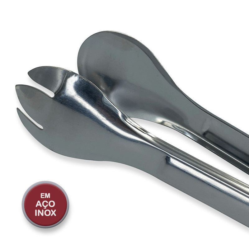 Pegador De Massas E Saladas Dentado Em Inox 29cm - Presente Park
