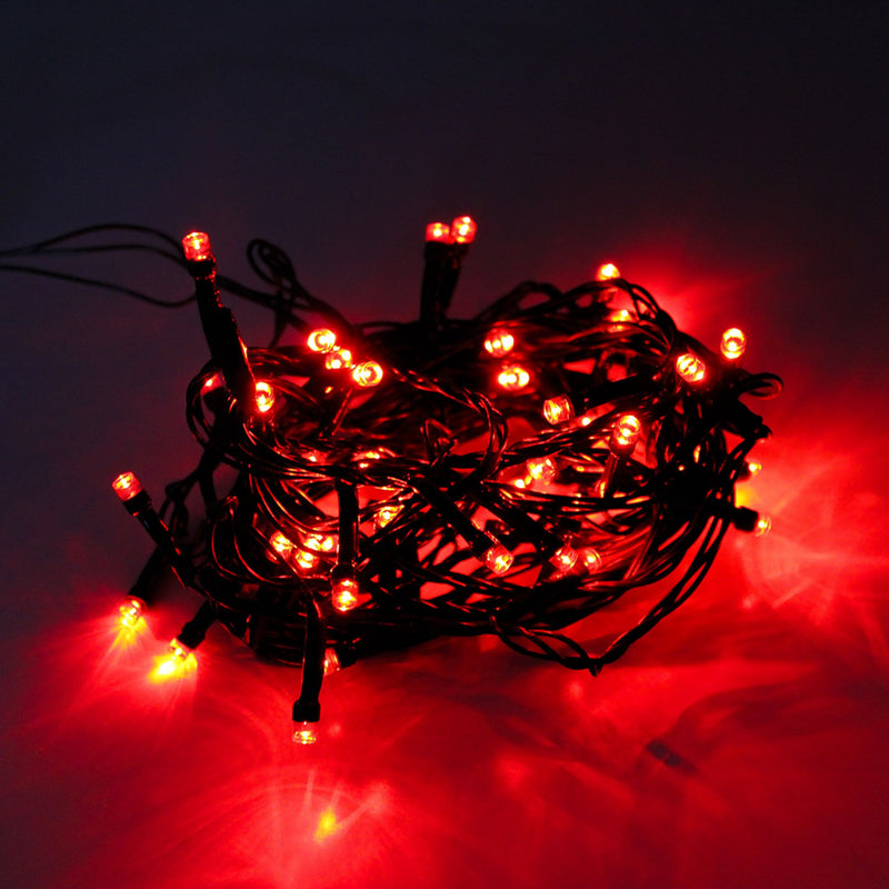 Cordão Pisca Pisca Led 50 Lampadas 5M Formato Pequena Gota 8 Modos 110V Tomada Decoração Natal