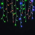 Cordão Pisca Pisca Led Cascata 100L 3M x 70CM 8 Modos 110V Tomada Natal Casamentos Ano Novo Festas