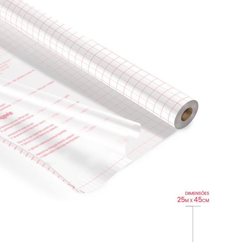 Papel Adesivo Contact Transparente Cristal 45cm X 25m - Presente Park