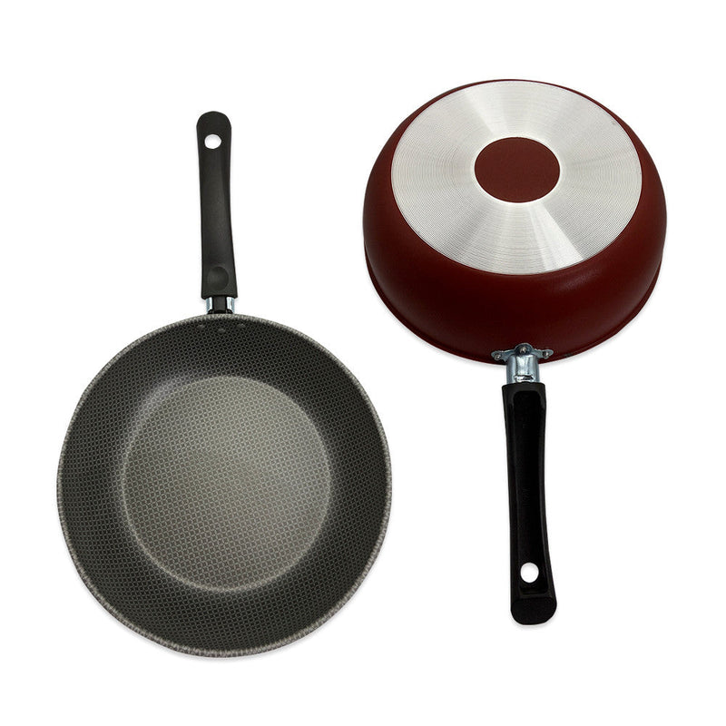 Frigideira Wok 24cm - Vermelha - Presente Park
