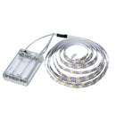 Fita Led 3528 Luz Fixa Adesiva 2M 120L sem Silicone a Pilha