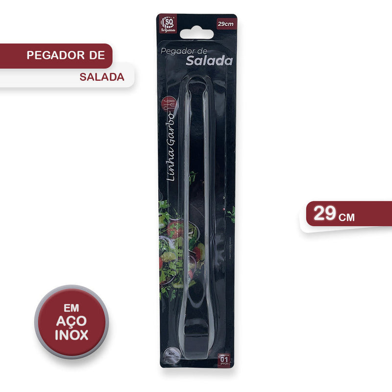 Pegador De Massas E Saladas Dentado Em Inox 29cm - Presente Park