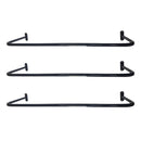 Kit 3 Arara Cabideiro de Parede 80cm Reto Cromado Expositor de Roupas para Loja Closet