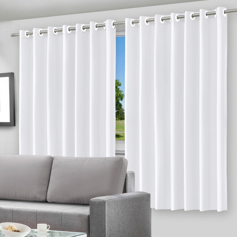 Cortina Blackout Branco c/ ilhos - 280x140cm - Presente Park