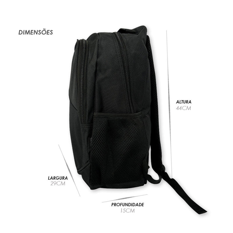 Mochila Notebook Resistente All Black - Presente Park