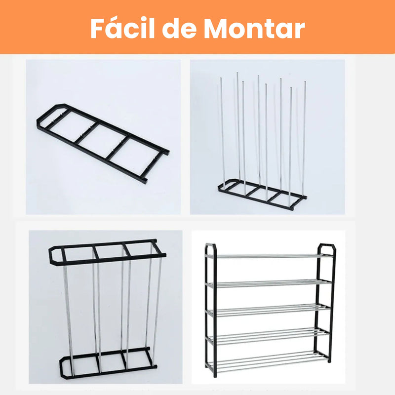 Sapateira Organizadora 4 Andares 8 Pares Desmontável para Sala Quarto Hall de Entrada Multiuso