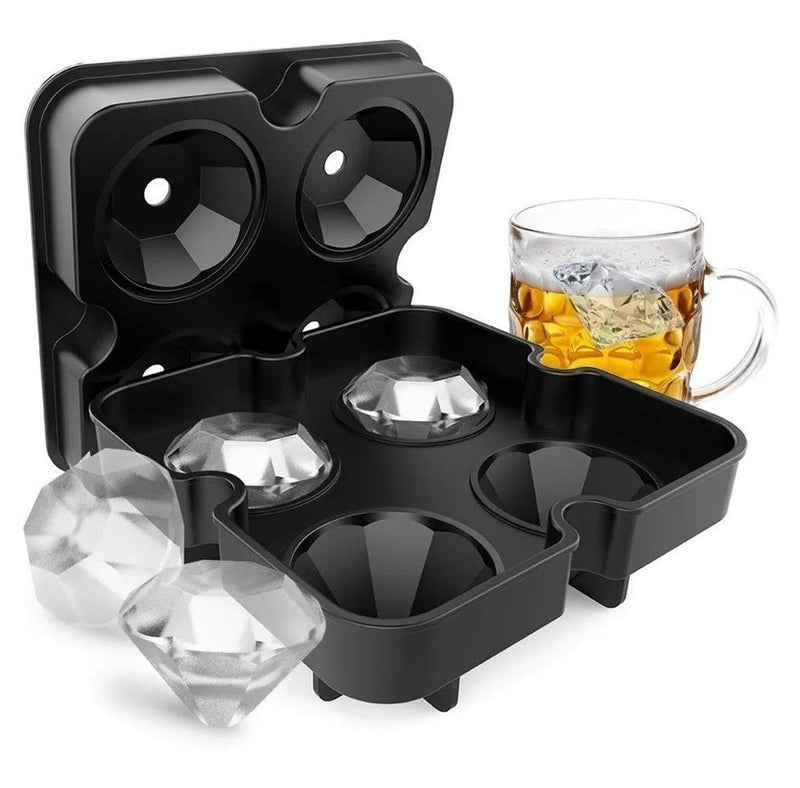 Forma Diamante De Silicone Gelo Molecular e Chocolate - Presente Park