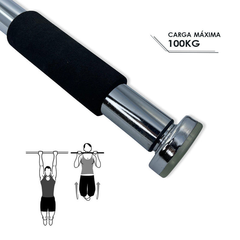 Barra de Exercício Porta Fixa Treino Flexão Crossfit Musculação - Presente Park