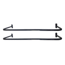 Kit 2 Arara Cabideiro de Parede 1 Metro Reto Ferro Expositor de Roupas para Loja Closet