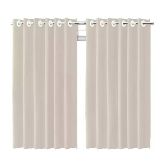 Cortina Blackout Bege c/ ilhos - 280x250cm