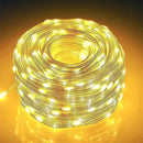 Cordão Pisca Piscal Led Linha 30M com Lampadas Formato Gota 110V 8 Modos Iluminação Natal Casamentos