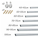 Tubo Cabideiro Oval Aço Cromado para Arara Guarda Roupa Closet