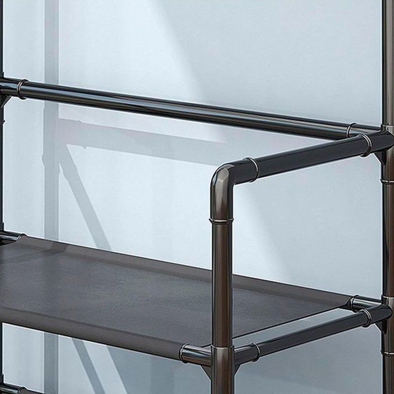 Estante Sapateira 5 Prateleiras com Ganchos Organizador de Calçados e Tênis Modular Desmontável