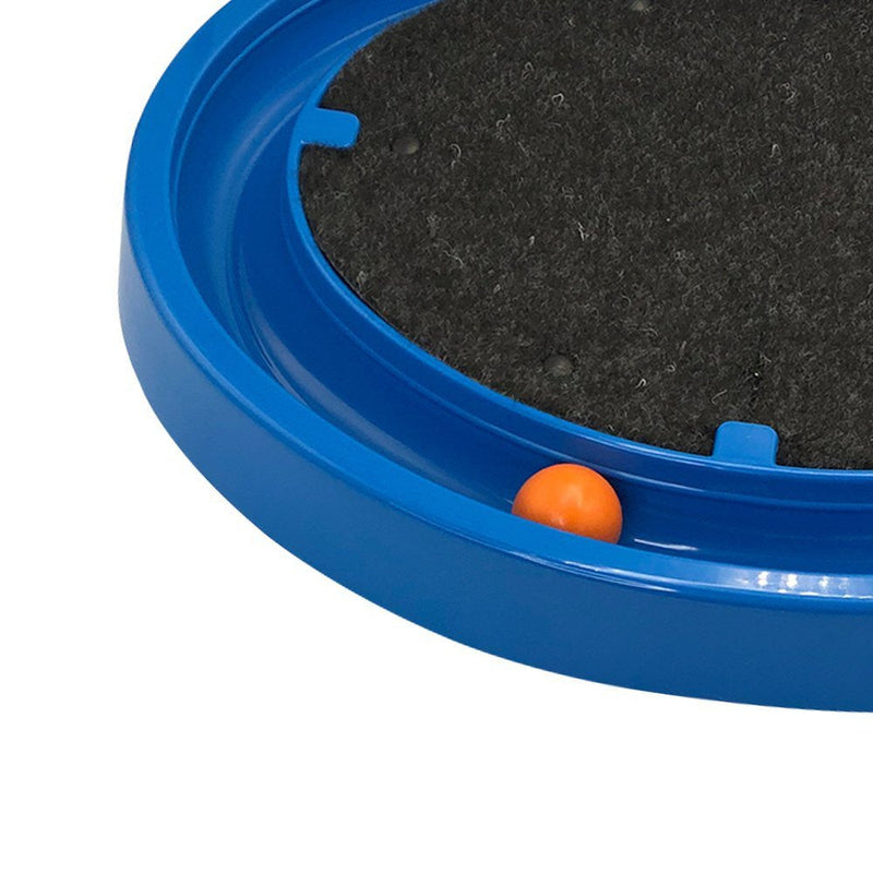 Arranhador para Gatos com Bolinha Interativa Antistress - Azul - Presente Park
