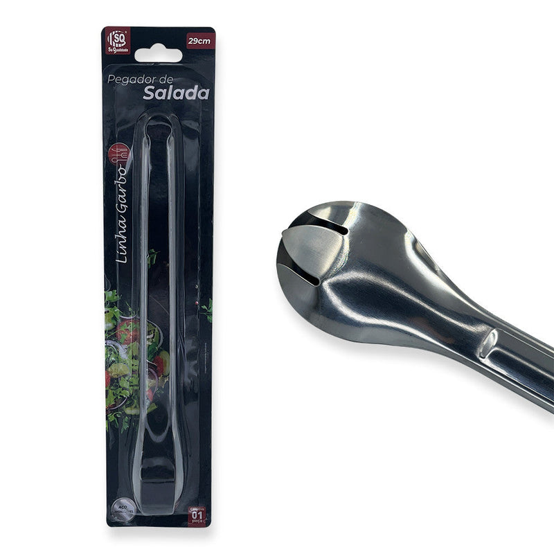 Pegador De Massas E Saladas Dentado Em Inox 29cm - Presente Park