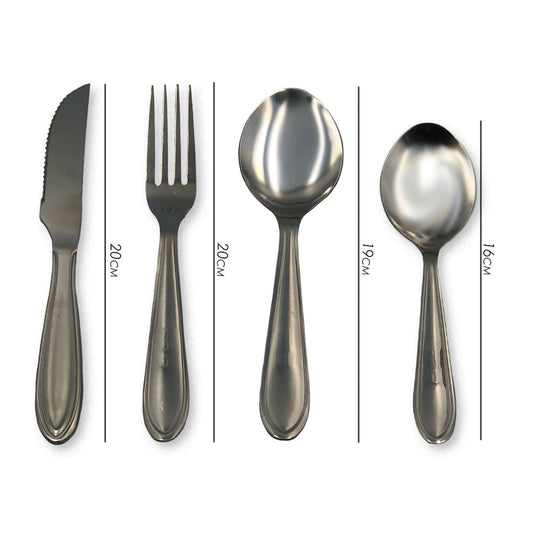 Conjunto de Talheres em Aço Inox  24 Peças