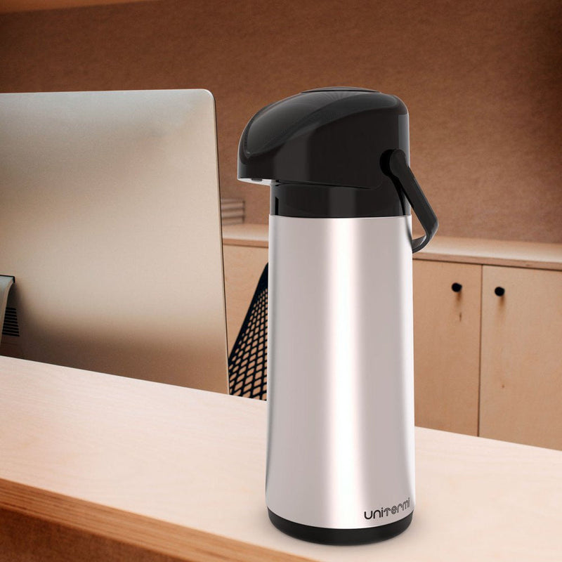 Garrafa Térmica Verona Pressão 1l Inox - Presente Park