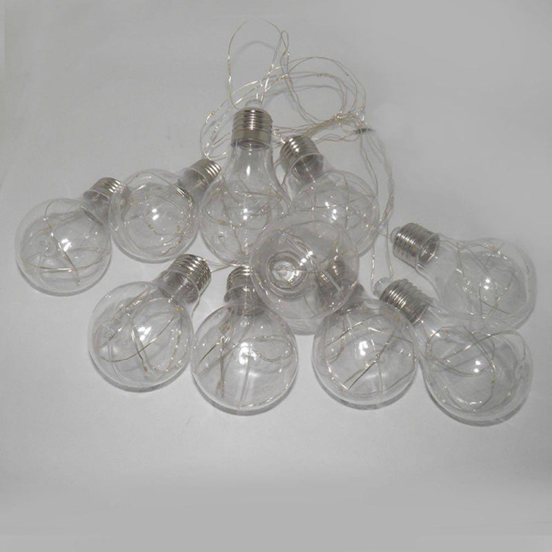 Cordão Varal Fio de Fada com 10 Lampadas Led 3M Pisca Pisca USB Pilha Natal Casamentos Festas