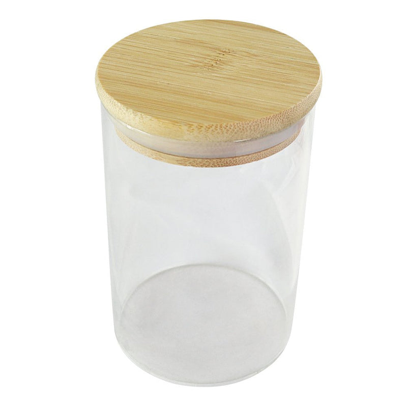 Pote para Mantimentos com Tampa de Bambu 450ml - Presente Park