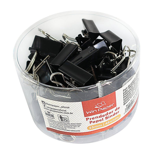Prendedor Papel Binder 25mm 48 unidades
