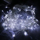 Cordão Pisca Pisca Led Cascata 100L 3M x 70CM 8 Modos 110V Tomada Natal Casamentos Ano Novo Festas