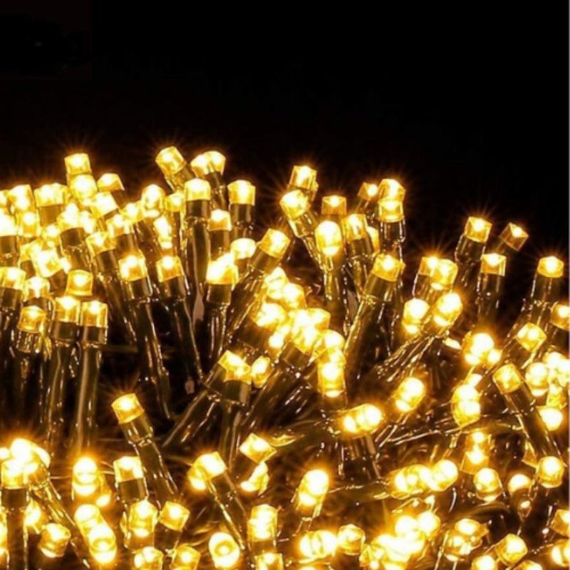 Cordão Pisca Pisca Led 10M 100 Lâmpadas Formato Gota 110V Tomada Natal Ano Novo