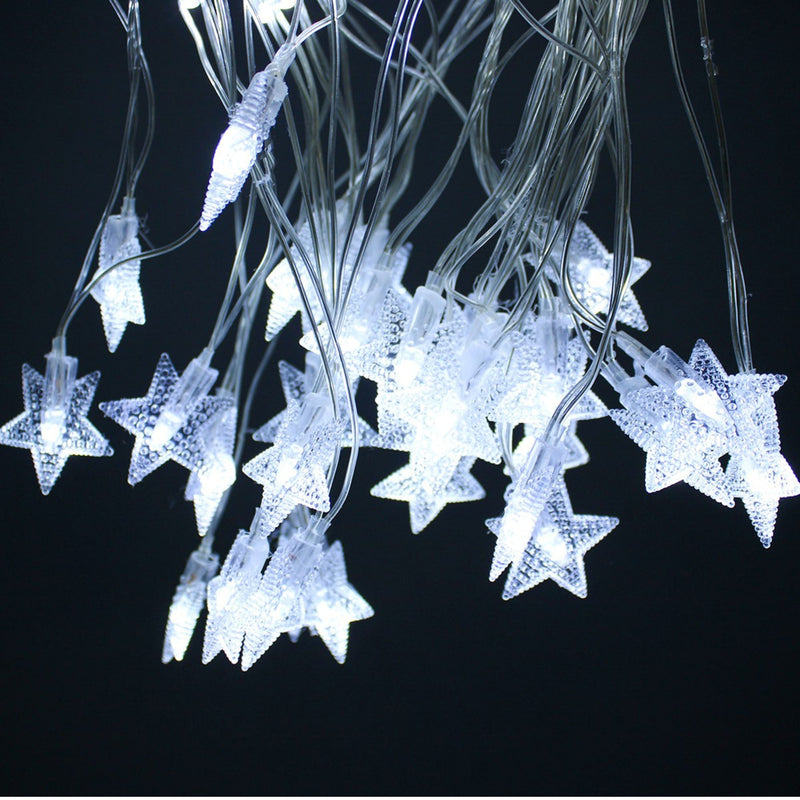 Cordão Pisca Pisca Led Rede com Estrela 120L 3,5M x 50CM 8 Modos 110V Natal Casamentos Festas