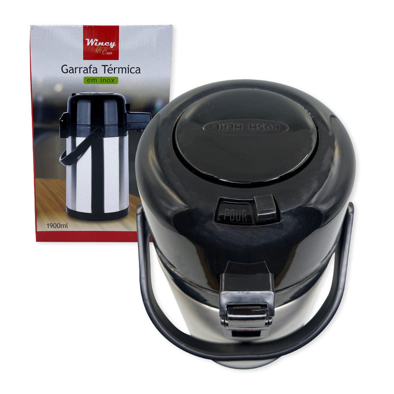 Garrafa Térmica Inox Para Café Chá 1900ml - Presente Park