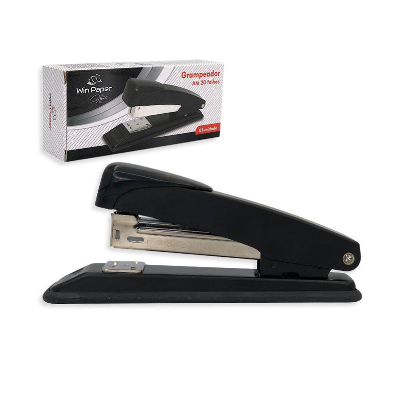 Grampeador De Aço 13cm Até 20 Folhas - Presente Park