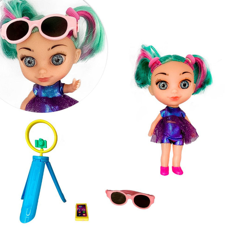 Boneca Vicky Blogueira Com Acessórios - Presente Park