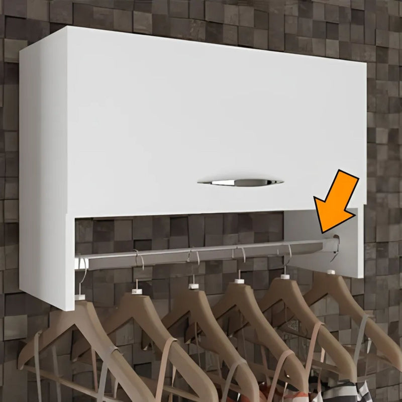 Tubo Cabideiro Oval Aço Cromado para Arara Guarda Roupa Closet