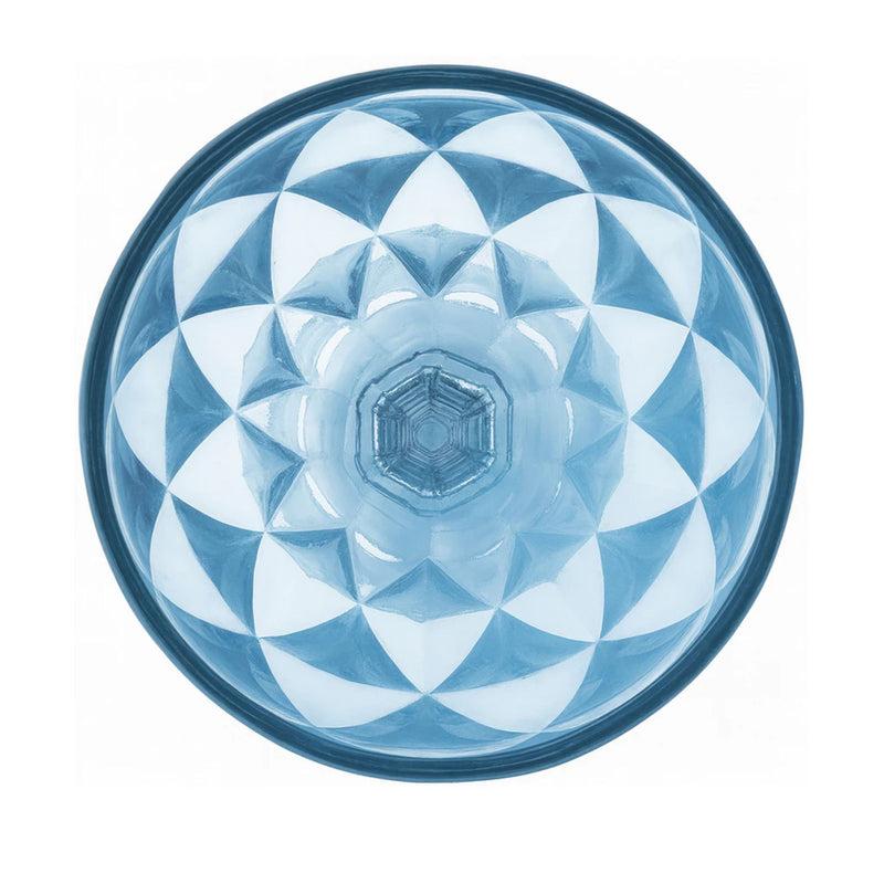 Jogo 12 Taças Diamond 330ml Vidro Reforçado Bico de Jaca Luxo para Água Vinho Suco