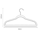 Kit 50 Cabides de Veludo Slim Adulto Antideslizante Ultrafino para Roupas Camisas Calças Vestido