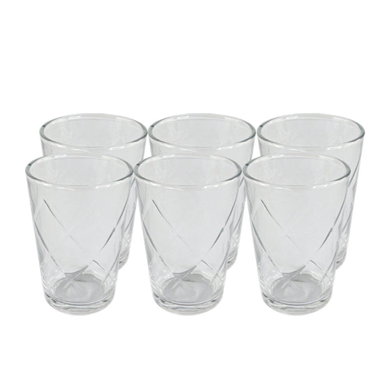 Kit 6 Copos de Vidro 200ml Arizona Transparente