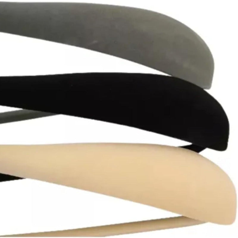 Kit 10 Ombreiras de Veludo para Cabide Slim Antiaderente Premium para Blazer Terno Jaqueta