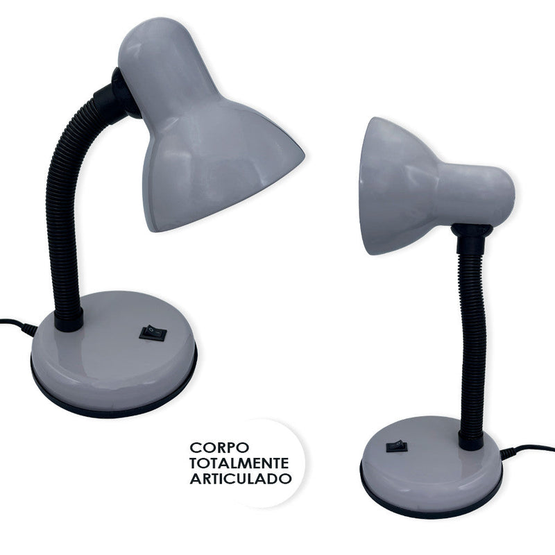 Luminária de Mesa Flexível Cômoda Escrivaninha - Presente Park
