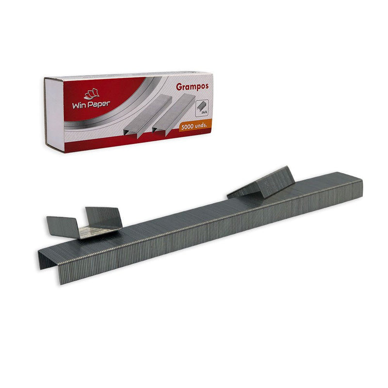 Grampo Para Grampeador 26/6 Galvanizado com 5000 Grampos - Presente Park