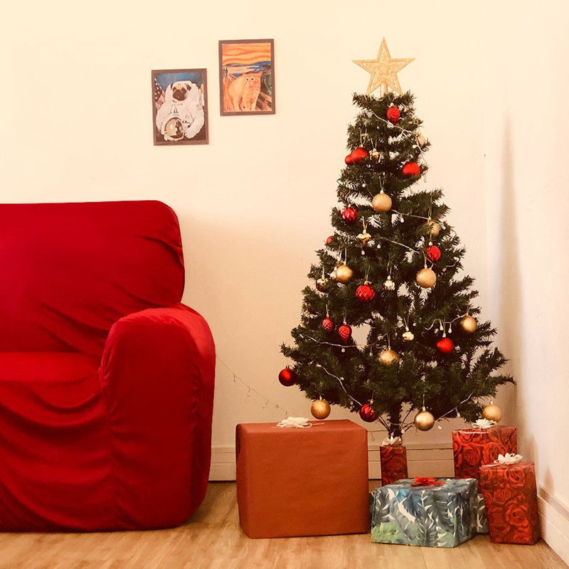 Árvore De Natal Luxo 1,50 Altura Base Ferro 380 Galhos - Presente Park