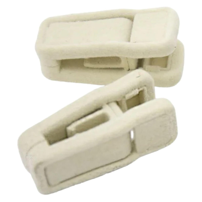 Kit 10 Presilhas de Veludo e Plástico para Cabides - Fixação Segura e Removível