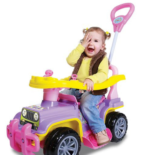 Carrinho De Passeio Infantil Com Empurrador Bebe Jip Jip Menina - Presente Park