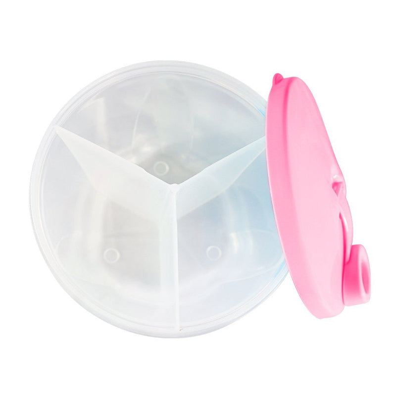 Kit Garrafa Paris 500ml Garrafa Fano 250ml e Pote Dosador 300ml Unibaby Rosa - Presente Park