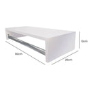 Kit 2 Cabideiro Arara de Parede para Roupas 60cm Madeira MDF Guarda Roupa Closet Loja